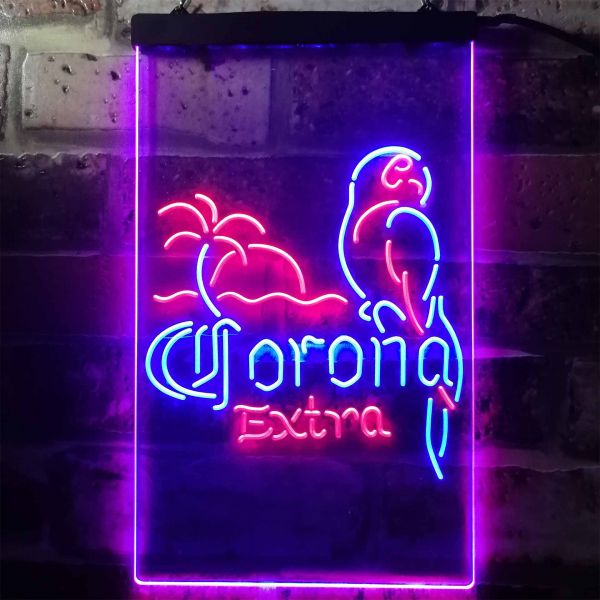 Corona Extra - Tropical Sunset Dual LED Neon Light Sign